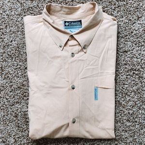Yellow Columbia Short Sleeve Button Down